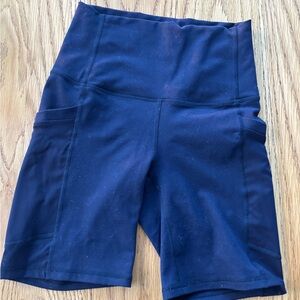 Fabletics Dark Blue Bike Shorts